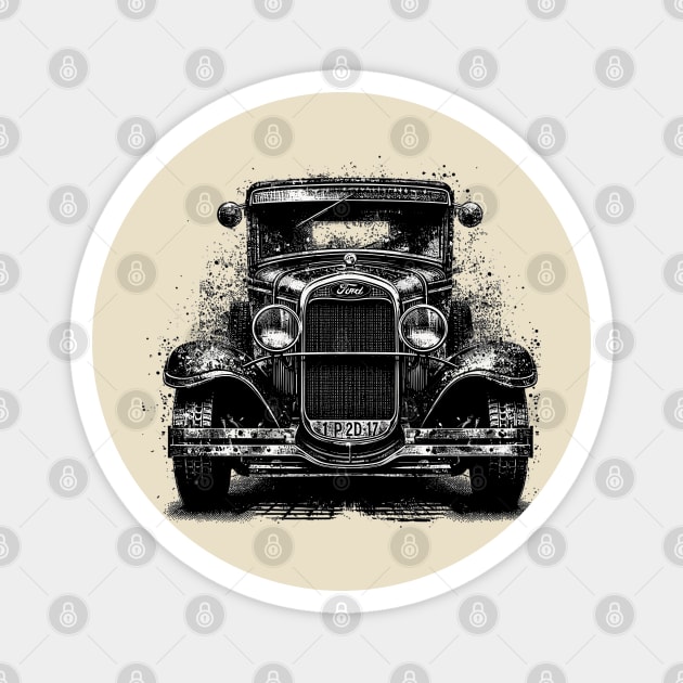 Ford Model A Magnet by Vehicles-Art